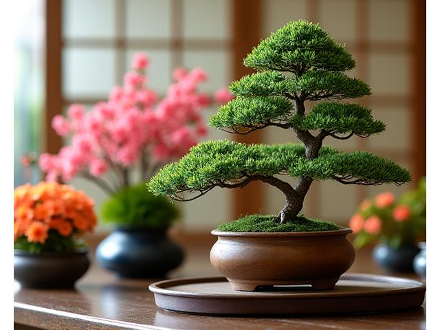 美しい盆栽のコレクション